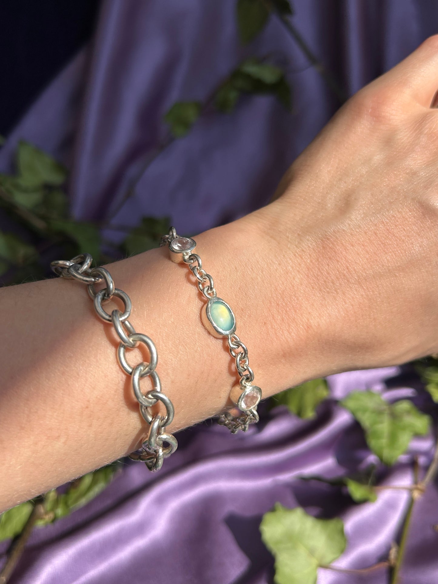 Agate & Rose Quartz Bracelet