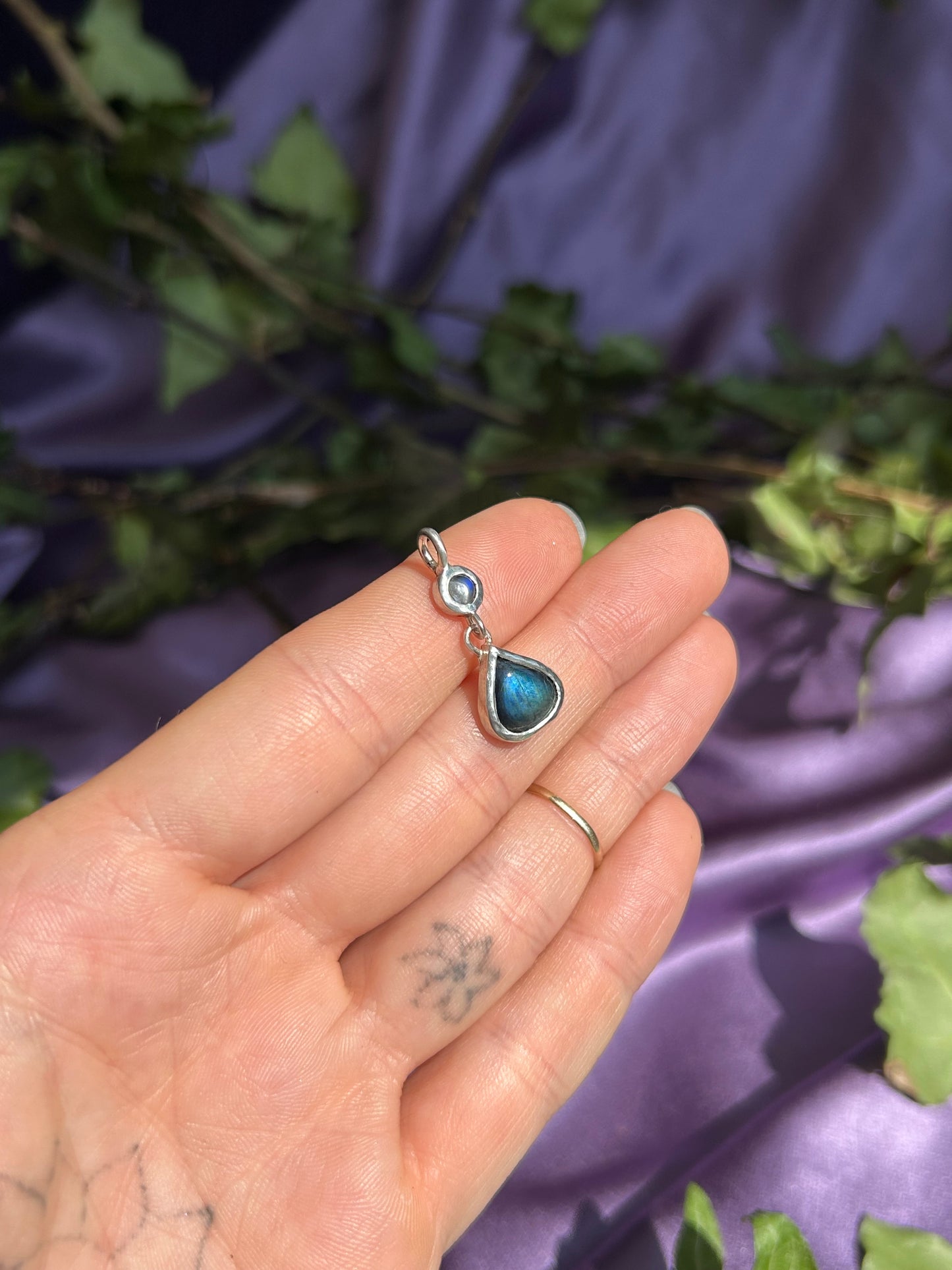 Moonstone & Spectrolite Necklace