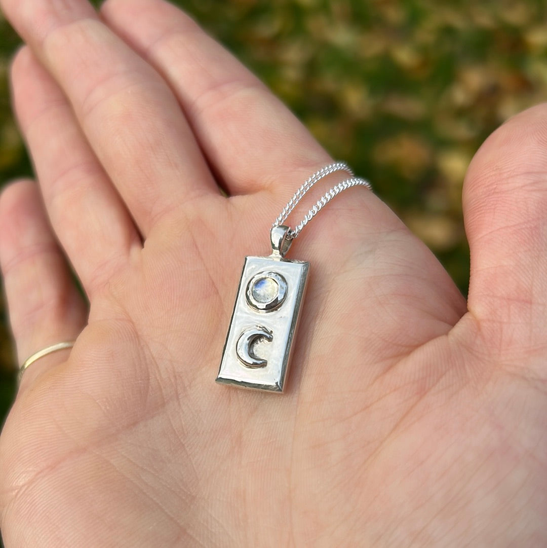 Moon Tarot Card Necklace