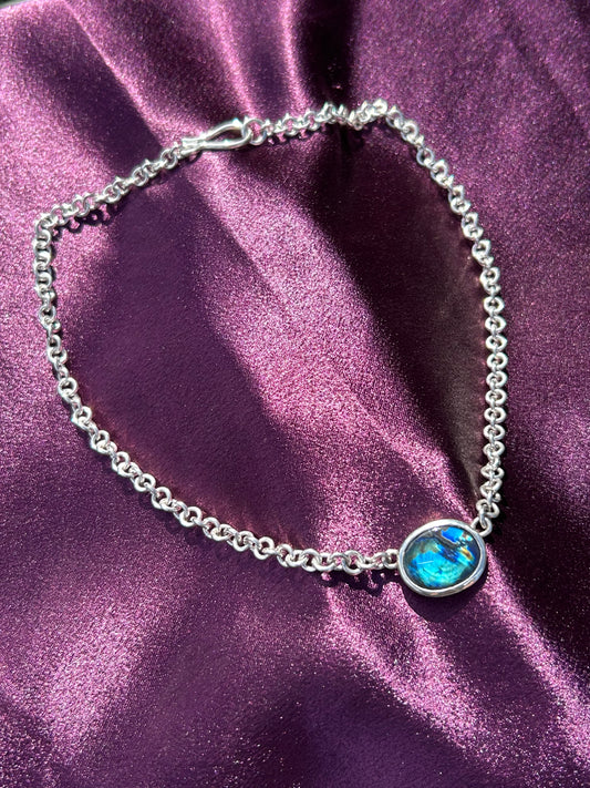 Spectrolite Chain Necklace