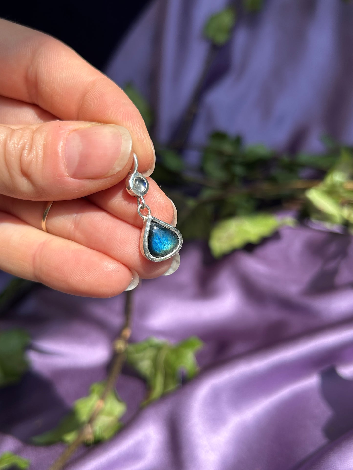 Moonstone & Spectrolite Necklace