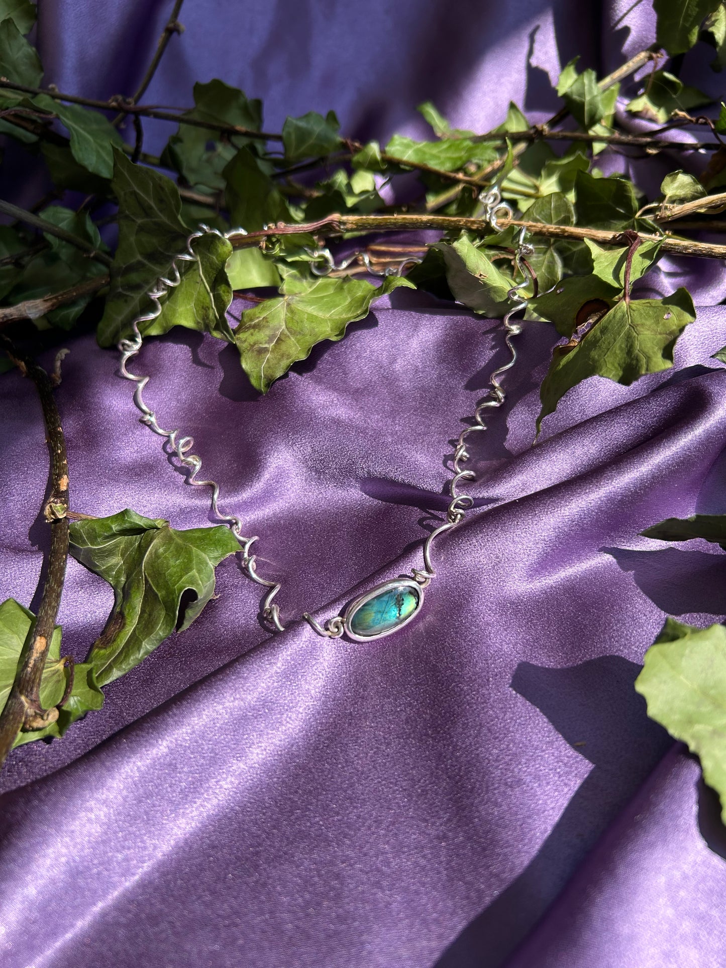 Spectrolite Tendrils Necklace