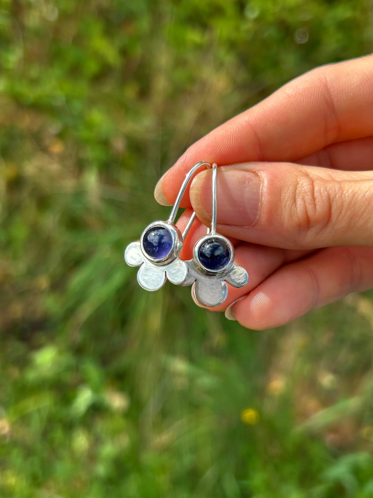 Sapphire Flora Earrings