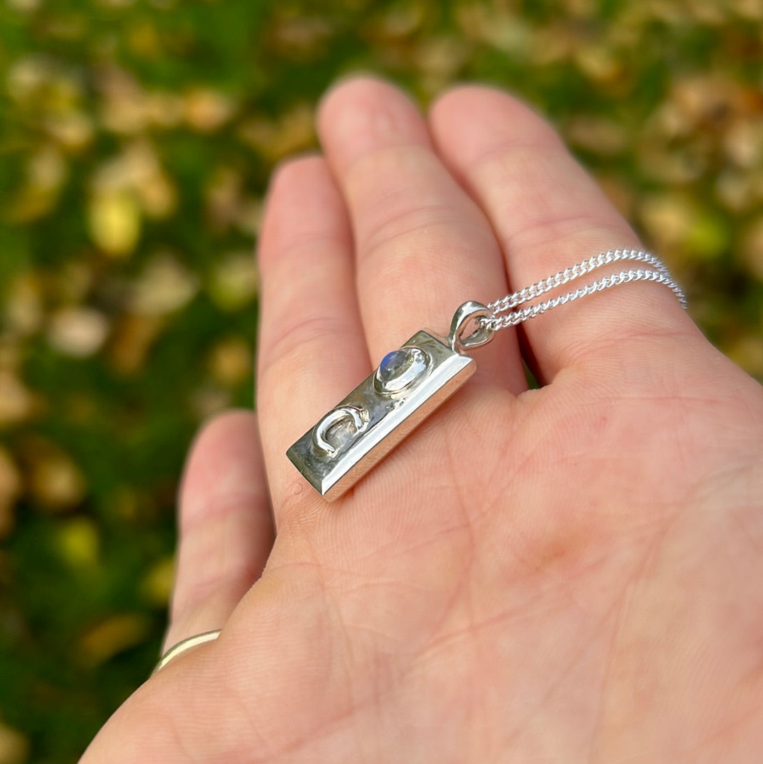 Moon Tarot Card Necklace