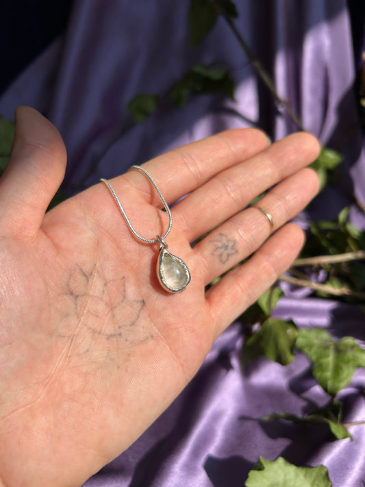 Moonstone vine necklace