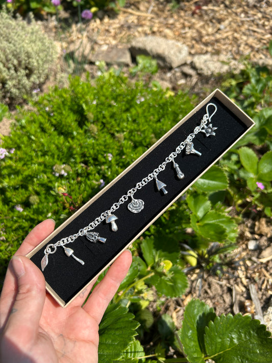 Fungi Charm Bracelet - MADE TO ORDER