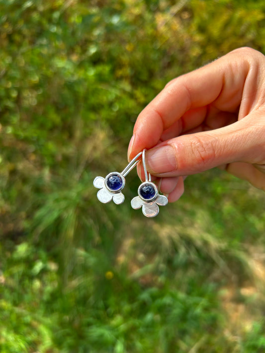 Sapphire Flora Earrings