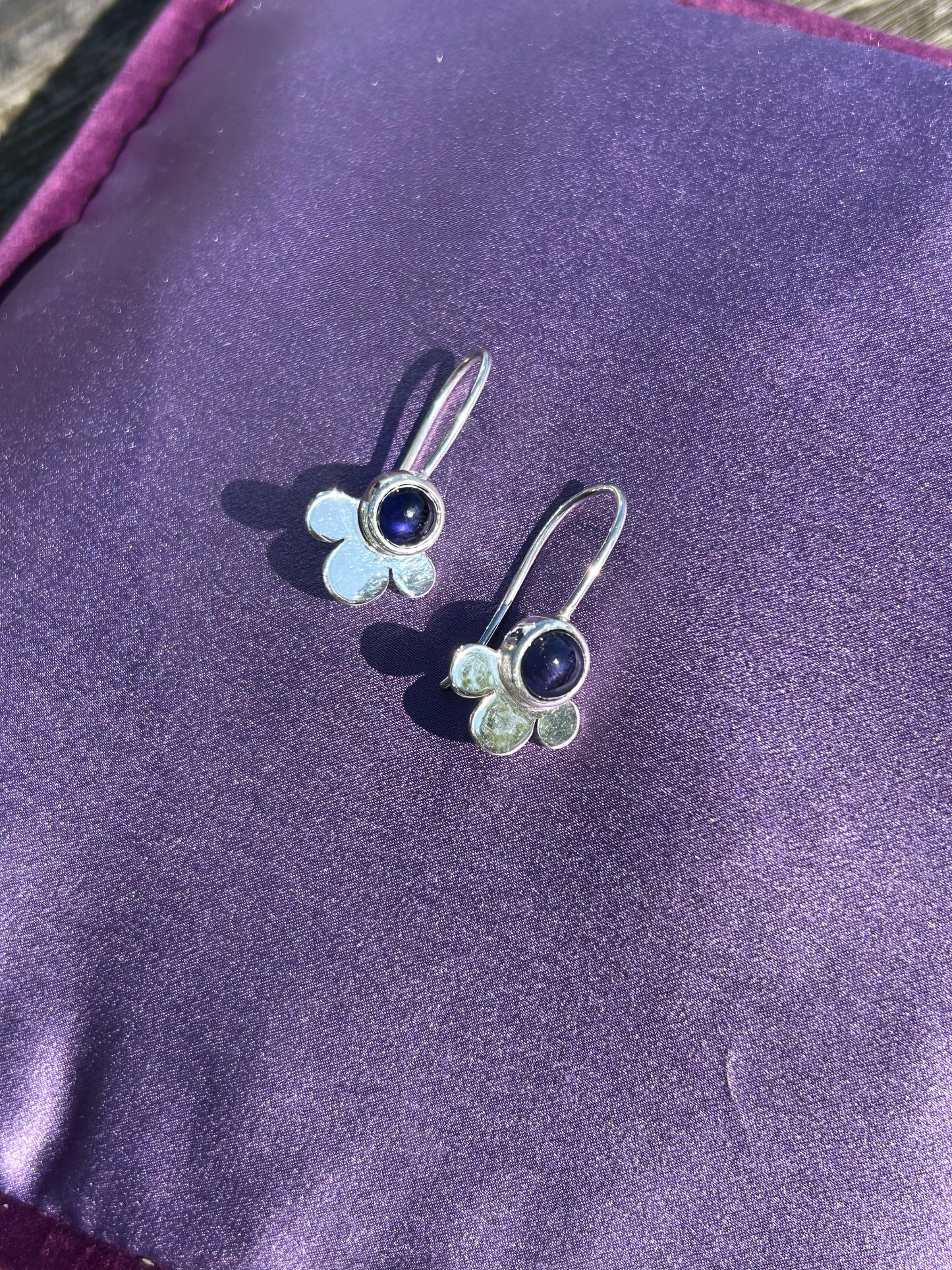 Sapphire Flora Earrings