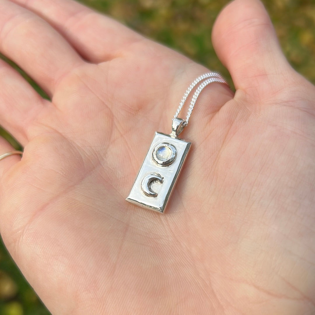 Moon Tarot Card Necklace