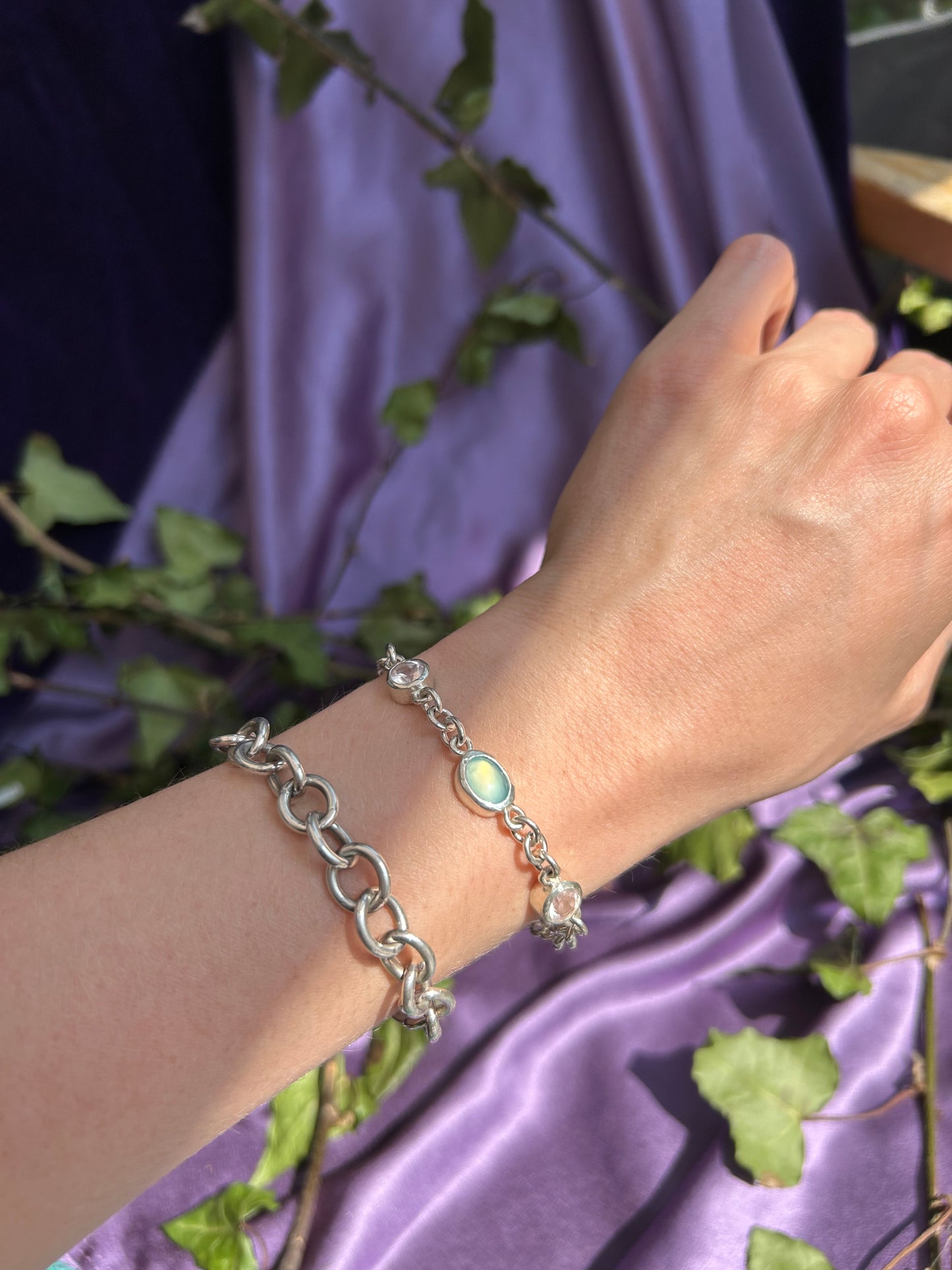 Agate & Rose Quartz Bracelet