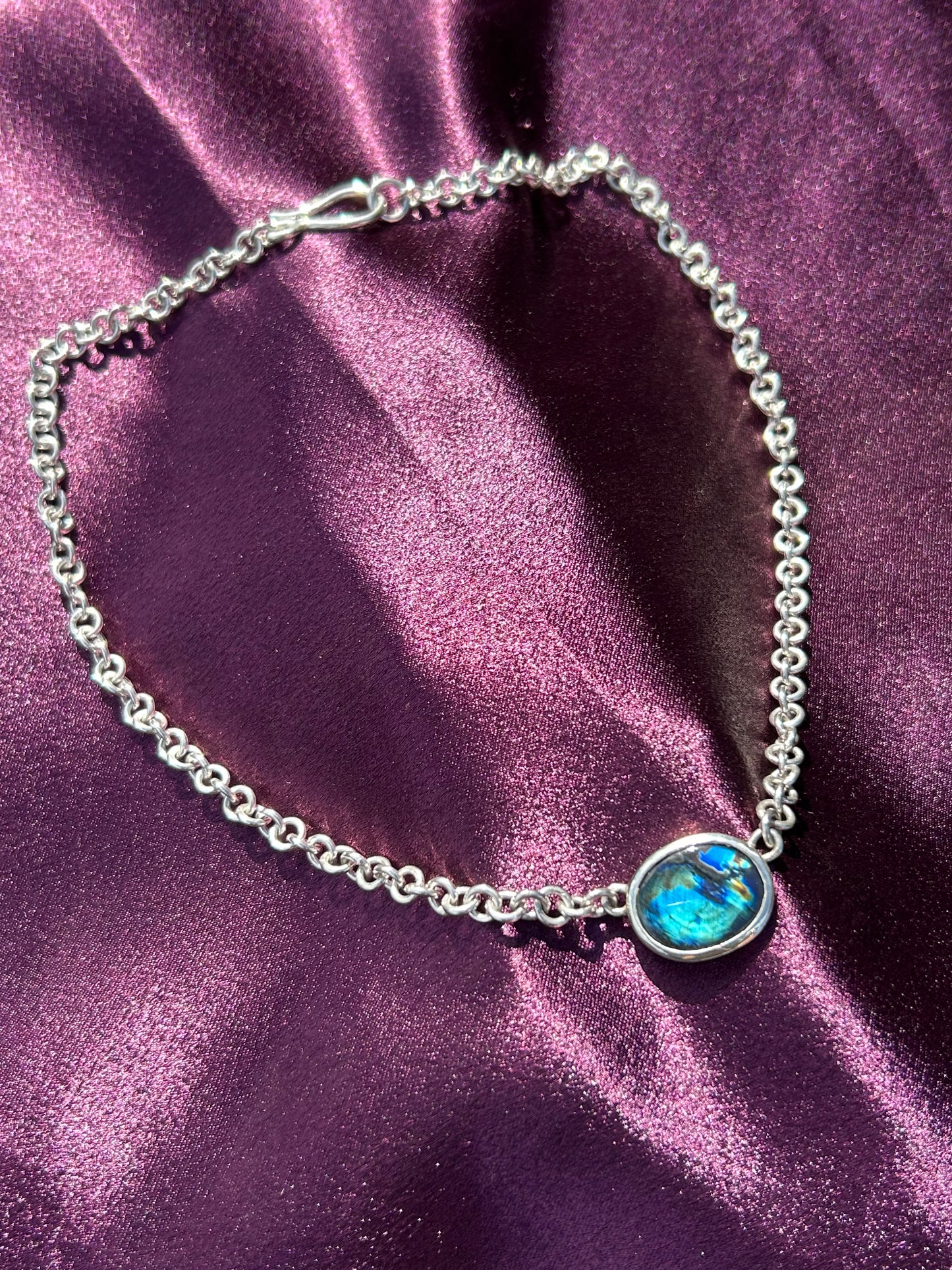 Spectrolite Chain Necklace