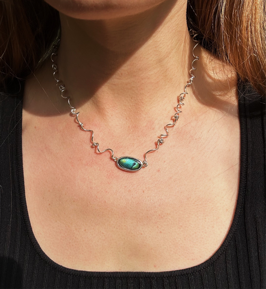 Spectrolite Tendrils Necklace