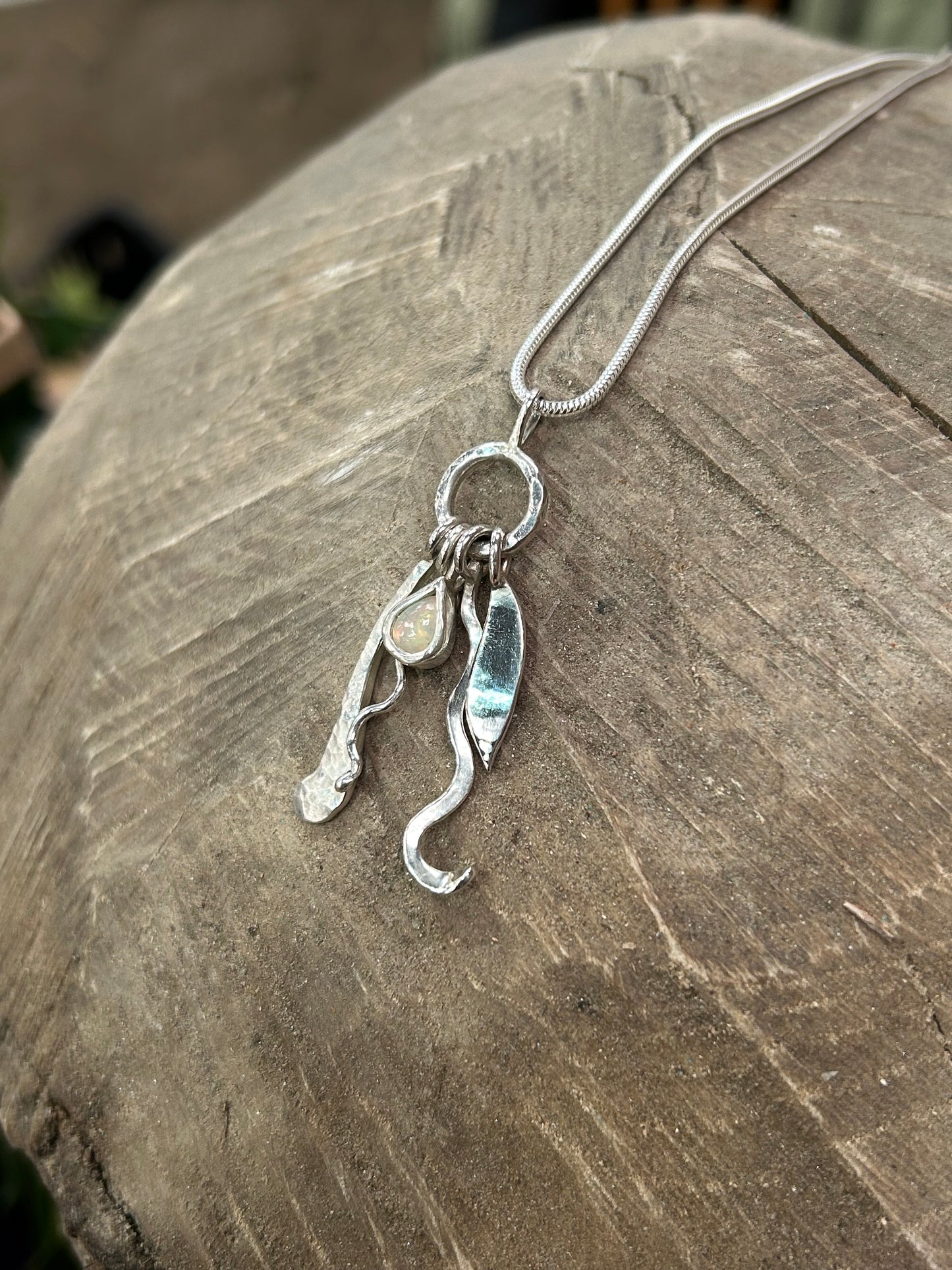 Opal Charm Necklace