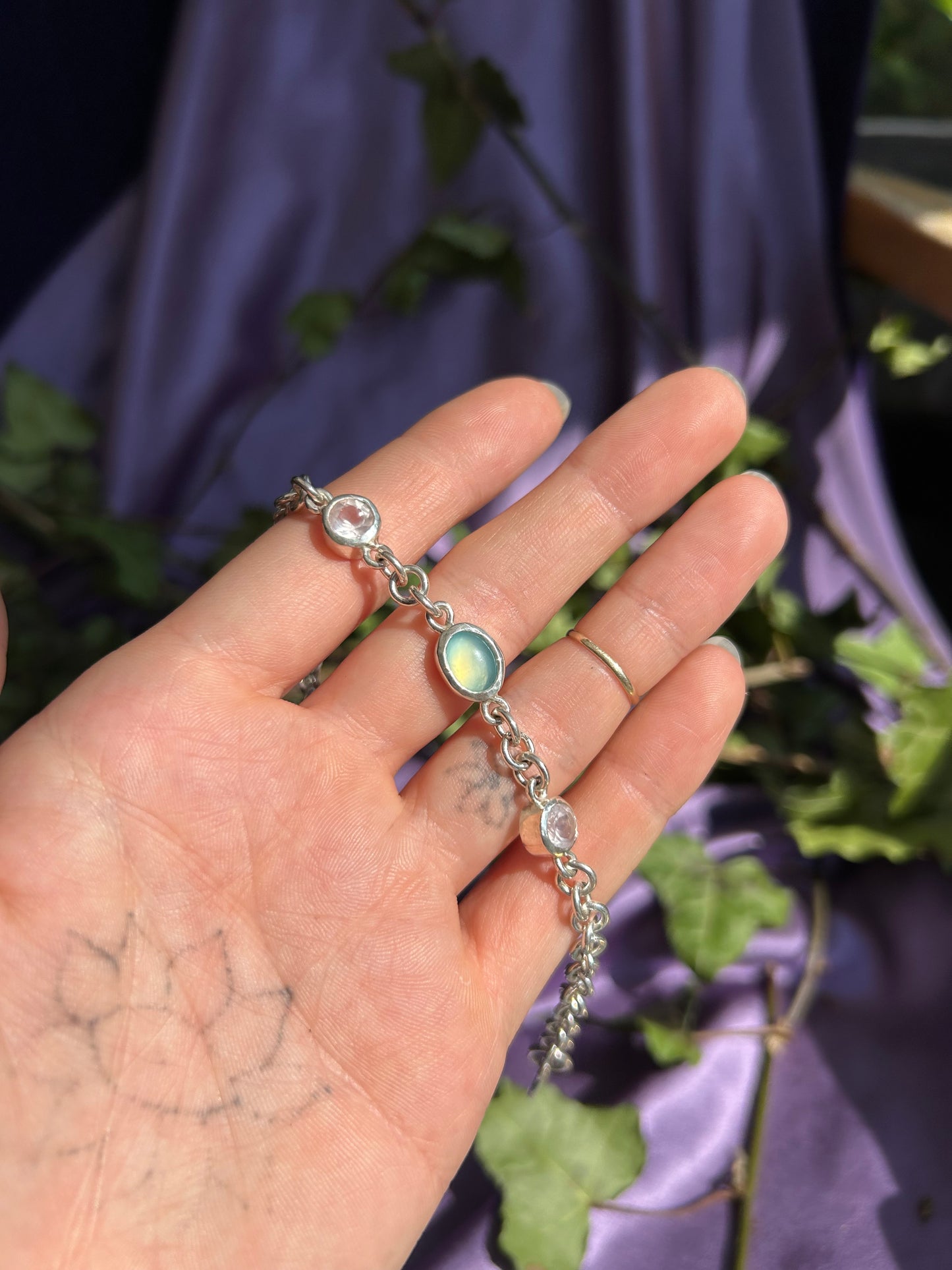 Agate & Rose Quartz Bracelet