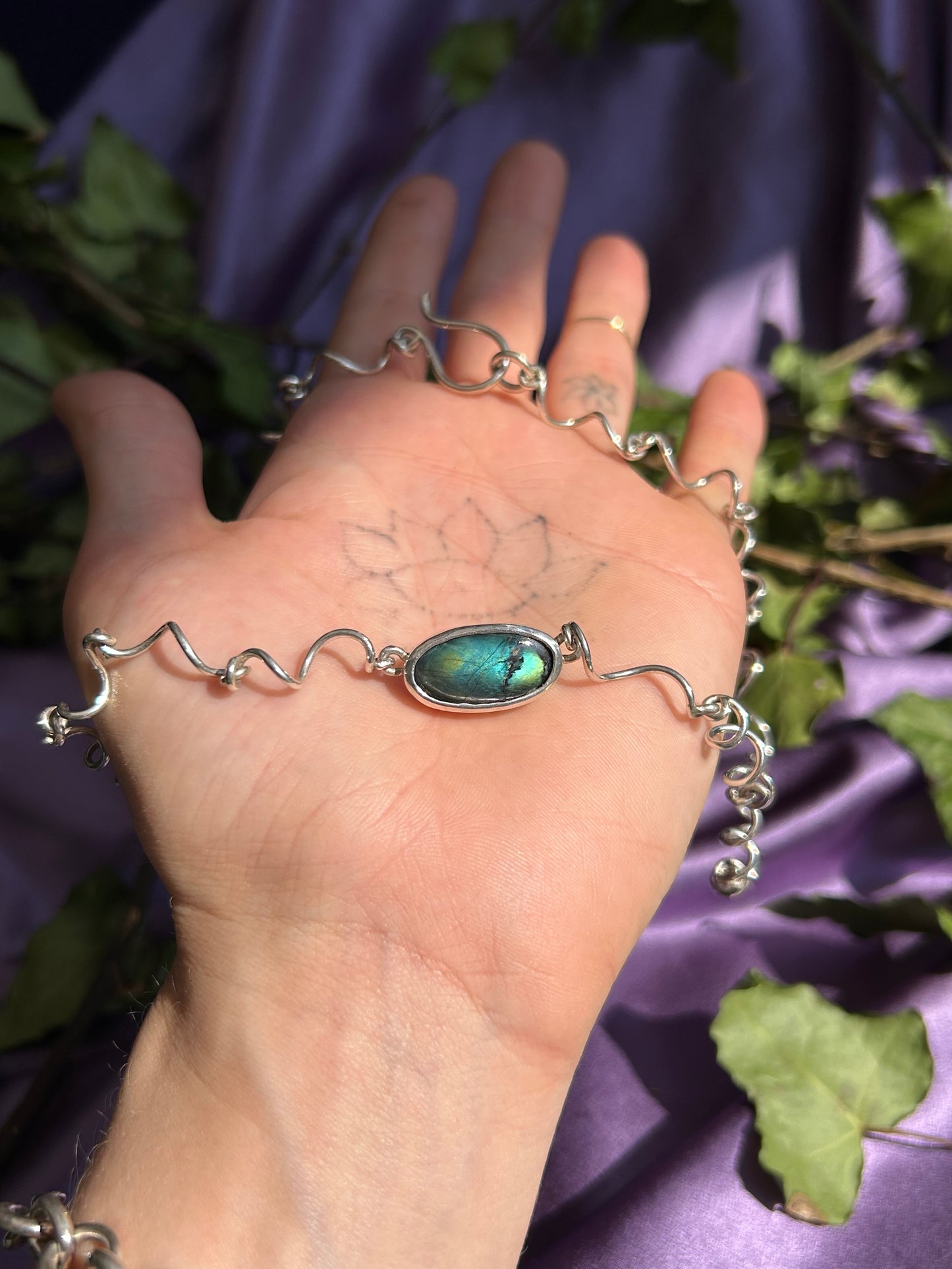 Spectrolite Tendrils Necklace