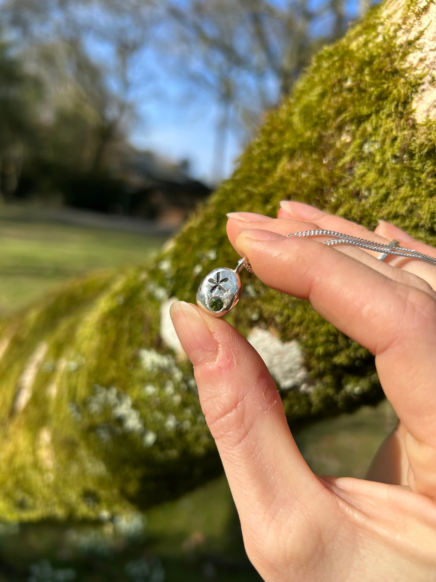 Flower Nugget Pendant