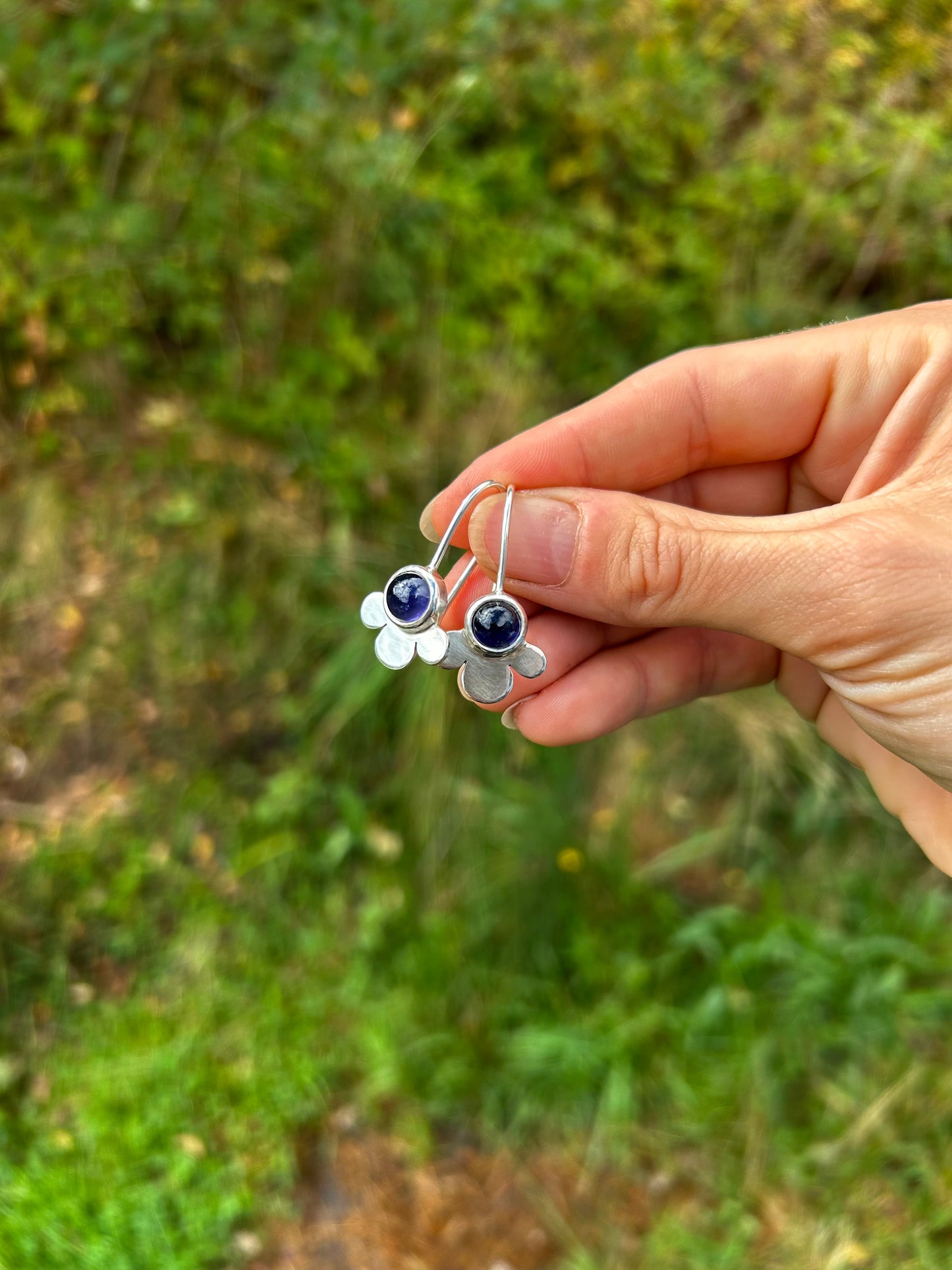 Sapphire Flora Earrings