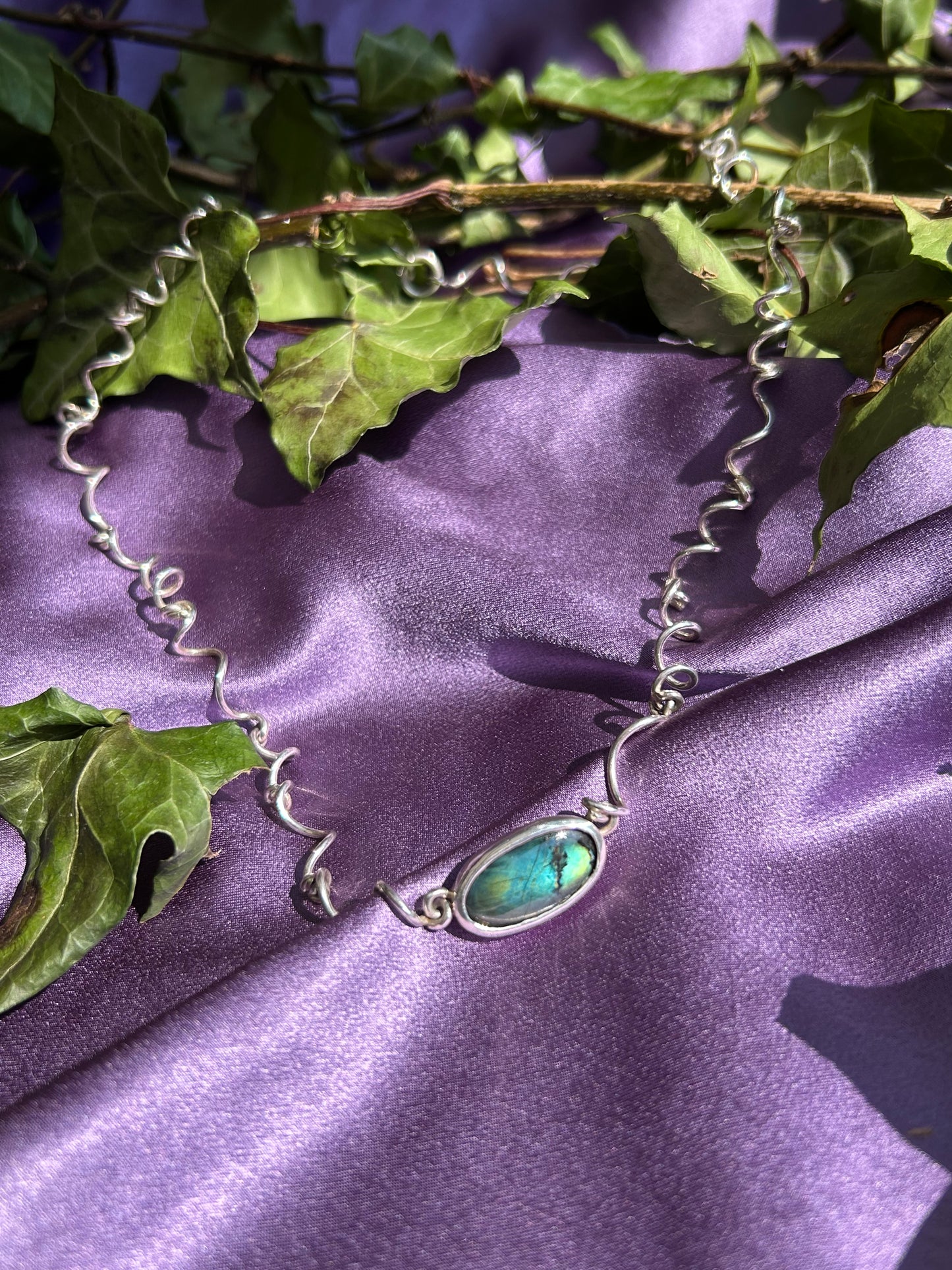 Spectrolite Tendrils Necklace